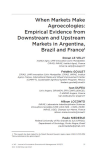 When markets make agroecologies: empirical evidence from downstream and upstream markets in Argentina, Brazil and France