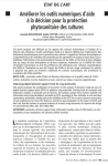 Améliorer les outils numériques d'aide à la décision pour la protection phytosanitaire des cultures