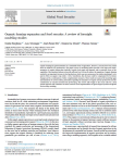 Organic farming expansion and food security: a review of foresight modeling studies