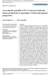 Assessing the potential of ICT to increase land and labour productivity in agriculture: global and regional perspectives