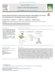 Spatio-temporal detection of agricultural disaster vulnerability in the world and implications for developing climate-resilient agriculture