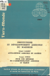 Institutions et développement agricole du Maghreb