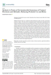 Analysis in terms of environmental awareness of farmers' decisions and attitudes: reducing pesticide use and risks