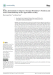 Policy instruments to improve foreign workforce's position and social sustainability of the agriculture in Italy