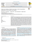 Trends and evolution of global value chains in food and agriculture: Implications for food security and nutrition