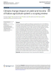 Climate change impact on yield and income of Italian agriculture system: a scoping review