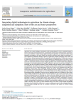 Integrating digital technologies in agriculture for climate change adaptation and mitigation: state of the art and future perspectives