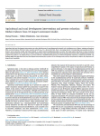 Agricultural and rural development interventions and poverty reduction: global evidence from 16 impact assessment studies
