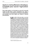 Après le réchauffement climatique, la bataille pour sauver l’agriculture