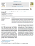 Natural resources management for resilient inclusive rural transformation