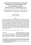 Agri-food trends and policy: green deal challenges and opportunities in EU preaccession countries (Albania, Kosovo, North Macedonia)