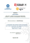L’amélioration des processus d’approvisionnement par le biais de la prévision de la demande et du calcul des besoins nets (CBN)