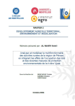 Analyser et modéliser la multifonctionnalité des activités rurales de la région de Përmet, en intégrant les effets de l’occupation des sols et des récentes mesures de protection environnementale de la rivière Vjosa