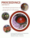 Worldwide perspectives on geographical indications: proceedings abstracts