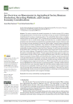 An overview on bioeconomy in agricultural sector, biomass production, recycling methods, and circular economy considerations