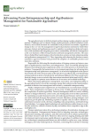 Advancing farm entrepreneurship and agribusiness management for sustainable agriculture