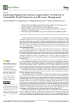 Exploring digital innovations in agriculture: a pathway to sustainable food production and resource management
