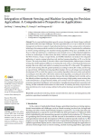 Integration of remote sensing and machine learning for precision agriculture: a comprehensive perspective on applications