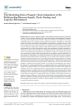 The mediating role of supply chain integration in the relationship between supply chain strategy and logistics performance