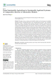 From sustainable agriculture to sustainable agrifood systems: a comparative review of alternative models