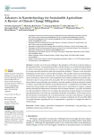 Advances in nanotechnology for sustainable agriculture: a review of climate change mitigation