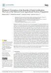 Producers’ perception of the benefits of farm certification: the case of the national good agricultural practices programme