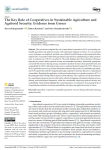 The key role of cooperatives in sustainable agriculture and agrifood security: evidence from Greece