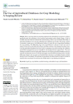 The use of agricultural databases for crop modeling: a scoping review