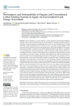 Performance and sustainability of organic and conventional cotton farming systems in Egypt: an environmental and energy assessment
