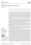 Sustainable agriculture and agri-food
