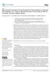 Measuring variation of crop production vulnerability to climate fluctuations over time, illustrated by the case study of wheat from the Abruzzo Region (Italy)