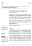 A non-parametric approach-based trade-off between food system efficiency and robustness