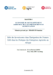 Rôle des investisseurs dans l'intégration des normes E&S dans les pratiques des entreprises agricoles en Afrique