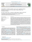 Sustainability of collective irrigation under water competition between agriculture and civil uses: the case study of Alanya Water Users Association (Türkiye)