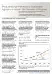 Productivity-led pathways to sustainable agricultural growth: six decades of progress