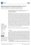 Agricultural and technology-based strategies to improve water-use efficiency in arid and semiarid areas