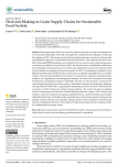 Decision-making in grain supply chains for sustainable food system
