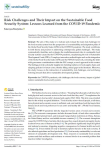 Risk challenges and their impact on the sustainable food security system: lessons learned from the COVID-19 pandemic