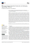 How agroecological transition frameworks are reshaping agroecology: a review