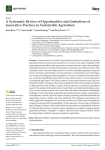 Systematic review of opportunities and limitations of innovative practices in sustainable agriculture