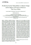 Production system vulnerability to climate change and its impact on poverty in Morocco: the case of Saïss