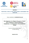 Development of a climate-responsive water stress model for yield and biomass simulations: an integration with DABHSIM model