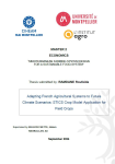 Adapting French agricultural systems to future climate scenarios: STICS crop model application for field crops