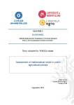 Assessment of mathematical model in public agricultural policies