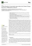Global trends in conservation agriculture and climate change research: a bibliometric analysis