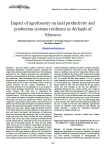 Impact of agroforestry on land productivity and production systems resilience in drylands of Morocco