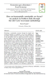 How environmentally sustainable are farms? An analysis in Southern Italy through the Life Cycle Assessment methodology