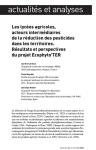 Les lycées agricoles, acteurs intermédiaires de la réduction des pesticides dans les territoires. Résultats et perspectives du projet Ecophyto’TER