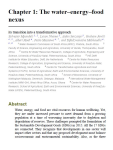 Chapter 1 - The water-energy-food nexus: its transition into a transformative approach