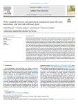Water-cropland resources and agricultural management shape the main interactions with food self-sufficiency goals